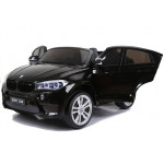 Elektrické autíčko - BMW X6M - nelakované - čierne - dvojmiestne